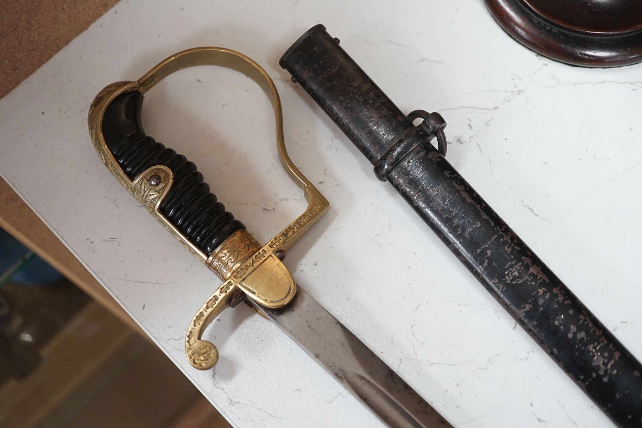 A German WWII army officer's sword, maker Alcoso